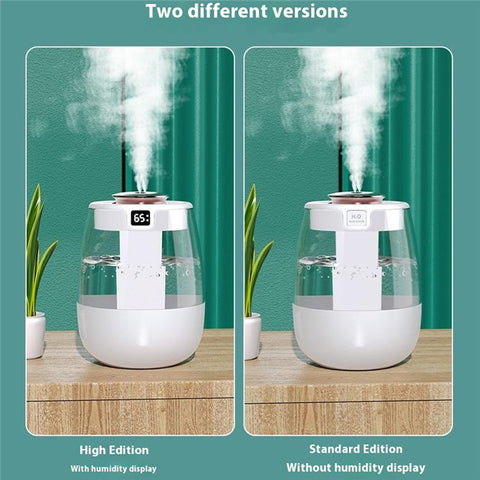 Dual Mist Desktop Air Humidifier with Humidity Display for Bedroom Office Living Room