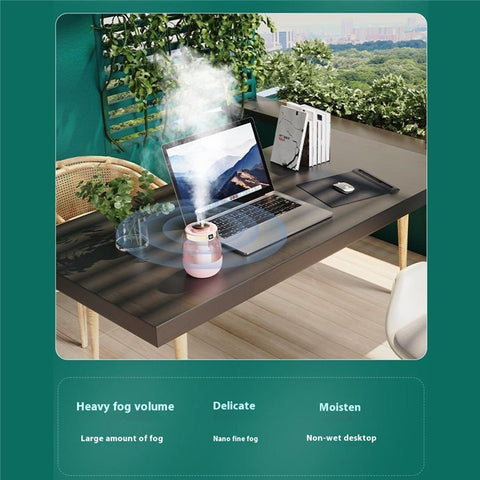 Dual Mist Desktop Air Humidifier with Humidity Display for Bedroom Office Living Room