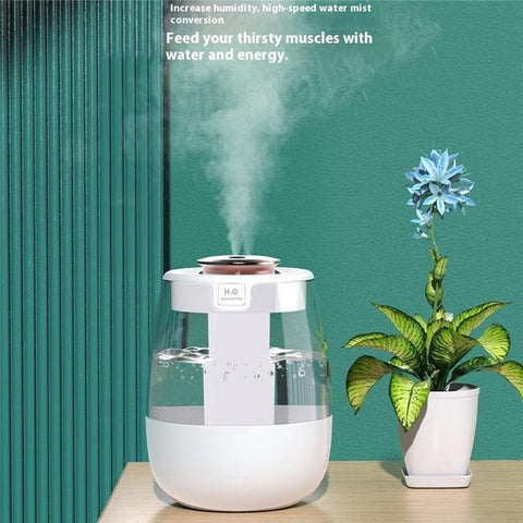 Dual Mist Outlet Desktop Air Humidifier Home Office Mute Mist Diffuser