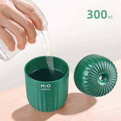 300ml Mini Humidifier Portable Air Purifier Car Office Atomizer Household Humidifier with Colorful Light