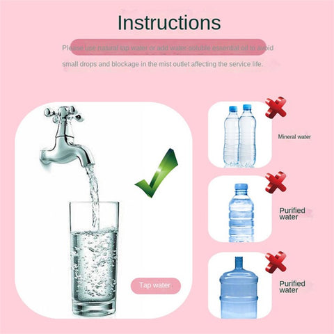 300ml Mini Humidifier Portable Air Purifier Car Office Atomizer Household Humidifier with Colorful Light