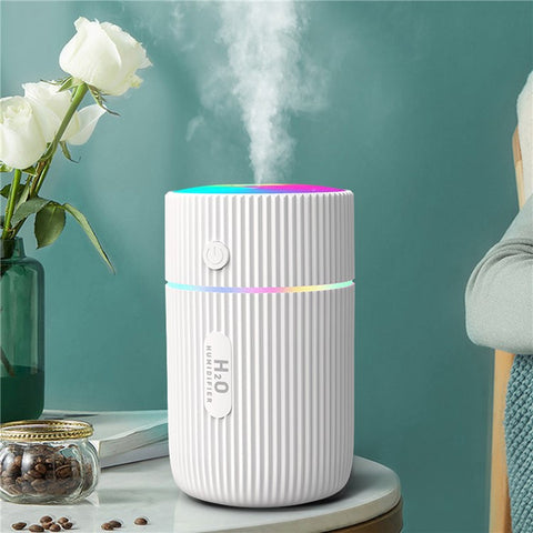 220ml Mini Humidifier Portable Air Purifier Car Office Atomizer Household Aroma Diffuser with Colorful Light