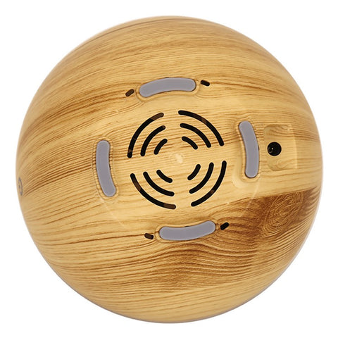 160ml Fine Mist Humidifier Wood Grain Hollow Essential Oil Diffuser with Colorful Light (No CE Certificate)