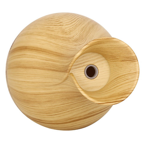 160ml Vase Shape Wood Grain Humidifier Auto Power Off Essential Oil Diffuser with Colorful Light (No CE Certificate)