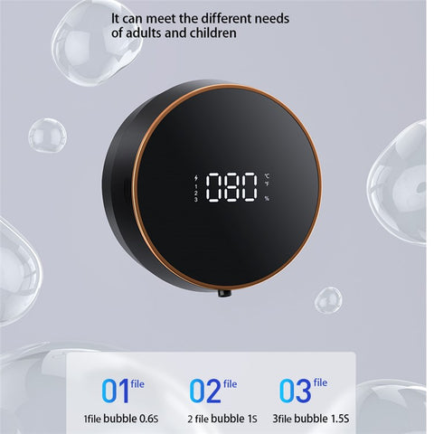 W1 Wall-mounted Soap Dispenser Smart Touchless Foam Hand Washing Automatic Infrared Sensor Soap Dispenser for Home Office Public Toilet