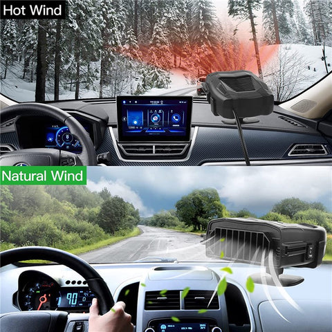 R803 12V Car Dashboard Heating Fan Car Windshield Defrosting Defogging Heater Vehicle Interior Heating Device