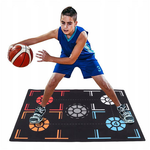Basketball Training Mat Dribbling Ball Control Basketball Footstep Mat for Children Under 150cm