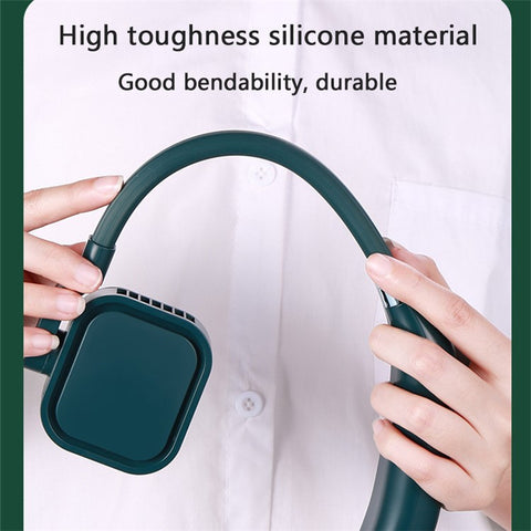 G2 Portable Neck Fan USB Rechargeable Summer Mini Cooling Fan Quiet 3 Wind Speed Personal Fan with 4000mAh Battery