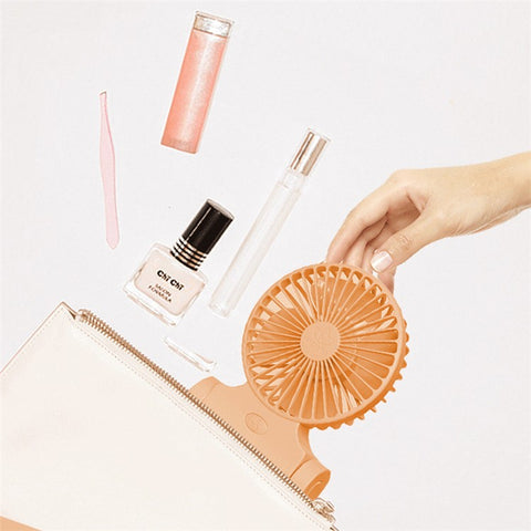 Small Cooling Fan Outdoor Portable Neck Fan with 3 Speeds for Travel Commute Picnic Office Sports