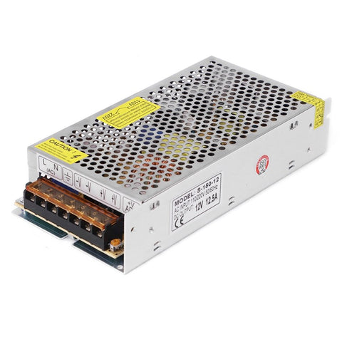 SOMPOM S-150-12 12V 12.5A 150W Monitor Lighting LED Strip Driver Power Supply Power Switch
