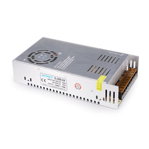 SOMPOM S-360-24 24V 15A 360W Driver Power Supply LED Light Strip Monitor Power Adapter Safe to Use