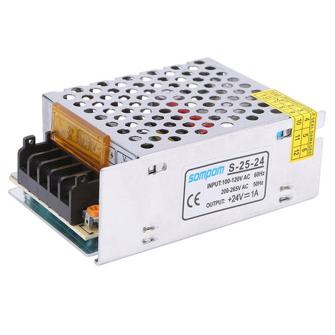 SOMPOM S-25-24 24V 1A 25W Power Supply LED Strip Driver DC Voltage Transformer Power Switch