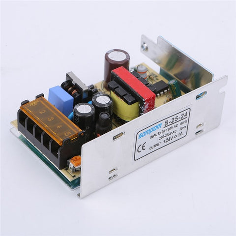 SOMPOM S-25-24 24V 1A 25W Power Supply LED Strip Driver DC Voltage Transformer Power Switch