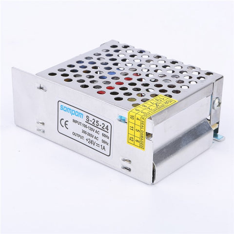 SOMPOM S-25-24 24V 1A 25W Power Supply LED Strip Driver DC Voltage Transformer Power Switch