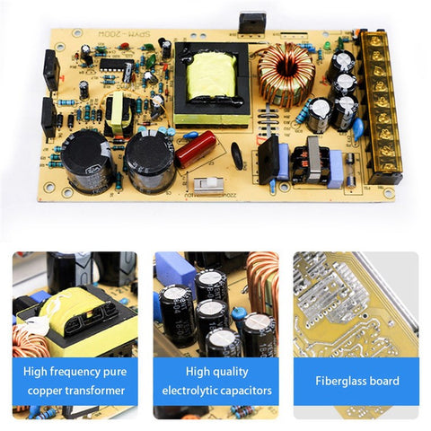 SOMPOM S-120-12 12V 10A 120W LED Strip Driver Power Supply Voltage Transformer Power Switch