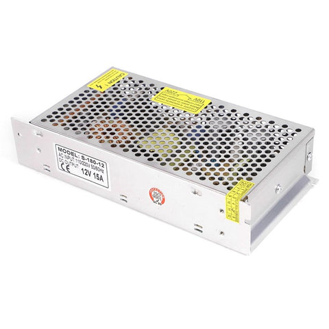SOMPOM S-180-12 12V 15A 180W Power Supply for LED Strip Driver Monitor, DC Voltage Transformer Power Switch