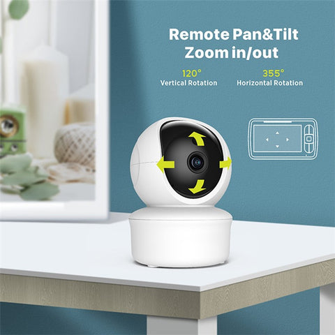SM650 5 Inch Video Baby Monitor with Camera Temperature Sensor Two-Way Audio Night Vision 2.4GHz Wireless Baby Monitor