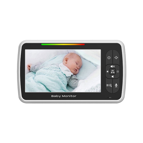 SM650 5 Inch Video Baby Monitor with Camera Temperature Sensor Two-Way Audio Night Vision 2.4GHz Wireless Baby Monitor