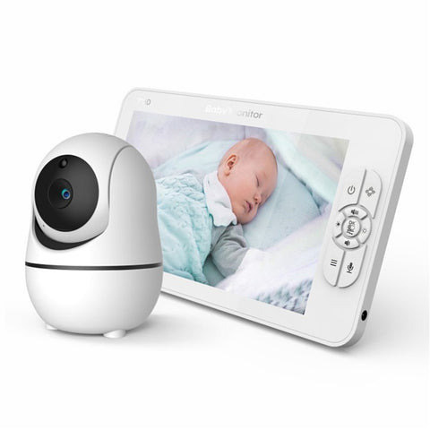 SM70PTZ 7-inch Wireless Digital Baby Monitor Night Vision Temperature Monitoring Two-Way Talk Security Camera