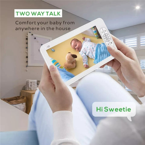 SM70PTZ 7-inch Wireless Digital Baby Monitor Night Vision Temperature Monitoring Two-Way Talk Security Camera