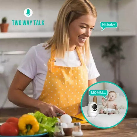SM70PTZ 7-inch Wireless Digital Baby Monitor Night Vision Temperature Monitoring Two-Way Talk Security Camera