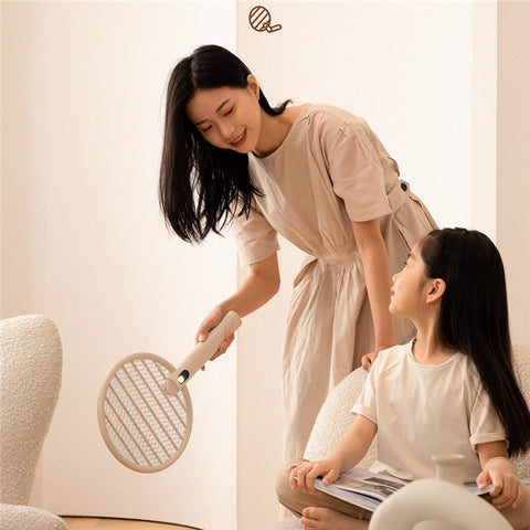 SOTHING Foldable Electric Fly Zapper Killer Swatter USB Rechargeable Mosquito Bug Racket