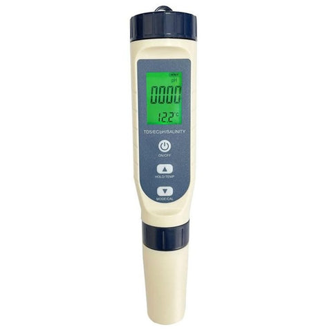 5-in-1 Multifunction Water Quality Test Pen EC / Ph / TDS / Temperature / Salinity Test Tool