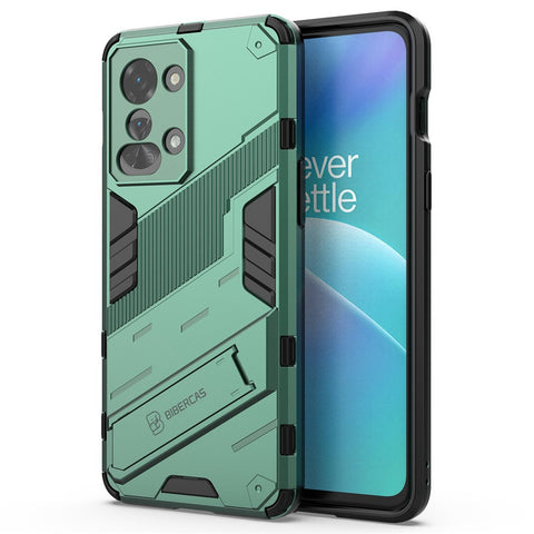For OnePlus Nord 2T 5G Hard PC Soft TPU Hybrid Cover Kickstand Shockproof Protective Phone Case