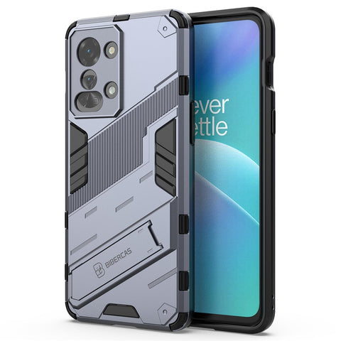 For OnePlus Nord 2T 5G Hard PC Soft TPU Hybrid Cover Kickstand Shockproof Protective Phone Case