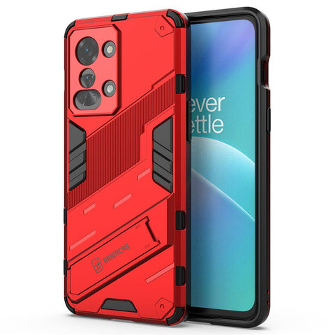 For OnePlus Nord 2T 5G Hard PC Soft TPU Hybrid Cover Kickstand Shockproof Protective Phone Case