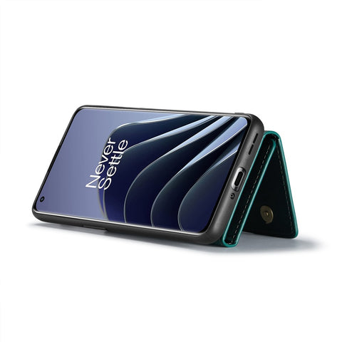 DG.MING M2 Series for OnePlus 10 Pro 5G Detachable 2-in-1 Wallet Kickstand Case Magnetic Absorption Phone Cover