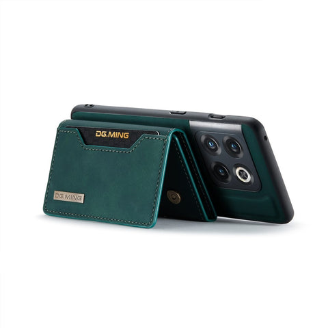 DG.MING M2 Series for OnePlus 10 Pro 5G Detachable 2-in-1 Wallet Kickstand Case Magnetic Absorption Phone Cover