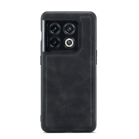 DG.MING M1 Series For OnePlus 10 Pro 5G Magnetic Adsorption 2-in-1 Wallet PC+TPU+PU Leather Phone Drop-proof Case with Kickstand