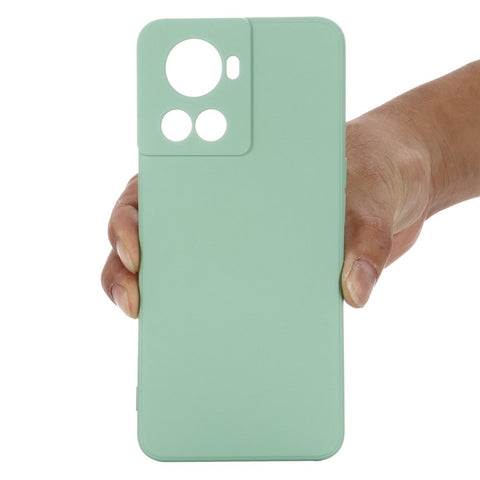 For OnePlus Ace 5G/10R 5G Shockproof Protective Phone Case Slim Soft Liquid Silicone Cellphone Cover with Strap