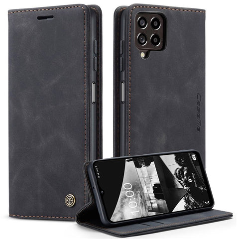 CASEME 013 Series for Samsung Galaxy M53 5G Anti-drop PU Leather Folio Flip Wallet Cover Adjustable Stand Phone Case