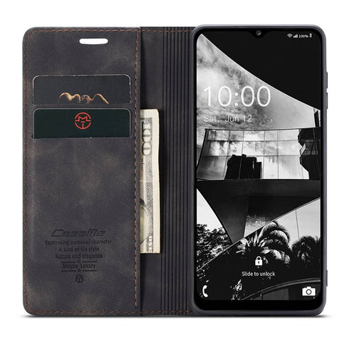 CASEME 013 Series for Samsung Galaxy M53 5G Anti-drop PU Leather Folio Flip Wallet Cover Adjustable Stand Phone Case