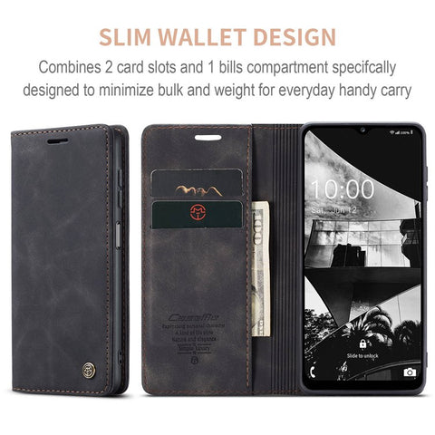 CASEME 013 Series for Samsung Galaxy M53 5G Anti-drop PU Leather Folio Flip Wallet Cover Adjustable Stand Phone Case
