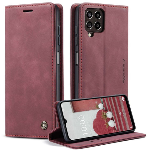 CASEME 013 Series for Samsung Galaxy M53 5G Anti-drop PU Leather Folio Flip Wallet Cover Adjustable Stand Phone Case