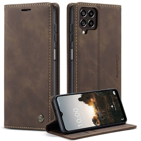 CASEME 013 Series for Samsung Galaxy M53 5G Anti-drop PU Leather Folio Flip Wallet Cover Adjustable Stand Phone Case