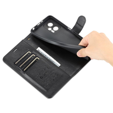 AZNS Flip Wallet Case for Xiaomi Redmi Note 11T Pro 5G / Note 11T Pro+ 5G / Note 12T Pro 5G / Poco X4 GT 5G / Redmi K50i 5G Shockproof PU Leather Magnetic Closure Anti-scratch Phone Cover with Viewing Stand