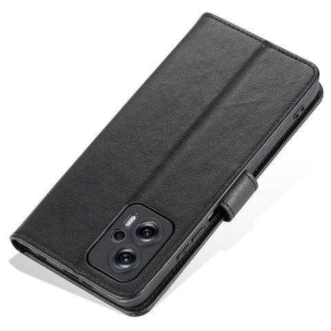AZNS Flip Wallet Case for Xiaomi Redmi Note 11T Pro 5G / Note 11T Pro+ 5G / Note 12T Pro 5G / Poco X4 GT 5G / Redmi K50i 5G Shockproof PU Leather Magnetic Closure Anti-scratch Phone Cover with Viewing Stand