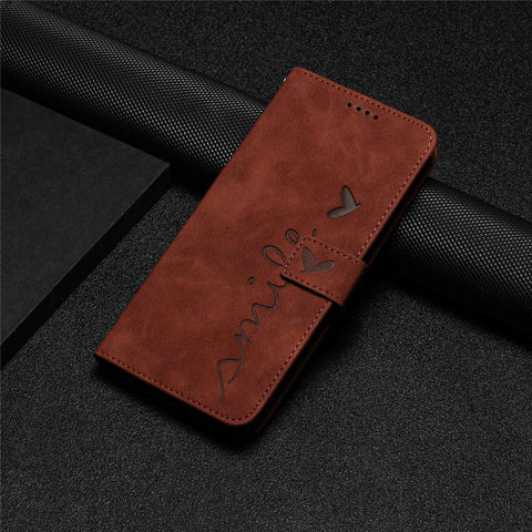 For Oppo A94 4G/5G/F19 Pro/F19 Pro+ 5G/A95 5G/Reno5 Z/Reno6 Z/Reno5 F/Reno5 Lite Heart Shape Imprinted Wallet Case Skin-touch Feeling Leather Stand Cover