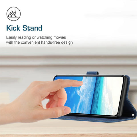 Skin-touch Feeling Phone Case for Motorola Edge 20, PU Leather Heart Shape Imprinted Stand Wallet Cover