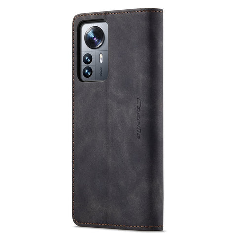 CASEME 013 Series for Xiaomi 12 Lite 5G PU Leather Wallet Case Magnetic Auto-absorbed Stand Phone Case