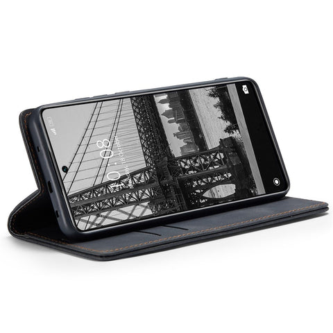 CASEME 013 Series for Xiaomi 12 Lite 5G PU Leather Wallet Case Magnetic Auto-absorbed Stand Phone Case
