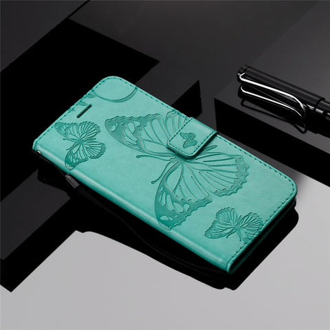 For OnePlus Nord 2T 5G Case Solid Color Leather Mobile Cover Wallet Stand with Strap