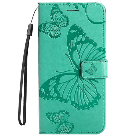 For OnePlus Nord 2T 5G Case Solid Color Leather Mobile Cover Wallet Stand with Strap