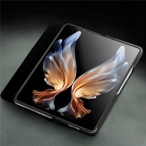 QIALINO For Samsung Galaxy Z Fold3 5G Nappa Texture Genuine Leather Anti-Drop Phone Case Folio Flip Protective Cover with Pen Holder