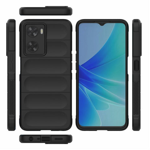 For Oppo A57 4G / A57s 4G Rugged Design TPU Phone Protective Case Anti-scratch Smartphone Back Cover