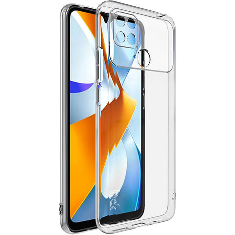 IMAK UX-5 Series for Xiaomi Poco C40 4G Shockproof TPU Phone Case Anti-yellowing Transparent Drop-proof Cover